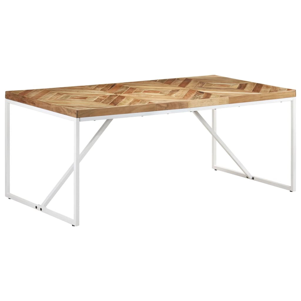 Tavolo da Pranzo 180x90x76 cm Legno Massello di Acacia e Mango cod mxl 27120