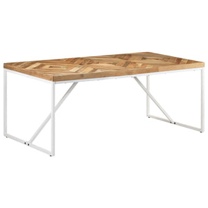 Tavolo da Pranzo 180x90x76 cm Legno Massello di Acacia e Mango cod mxl 27120