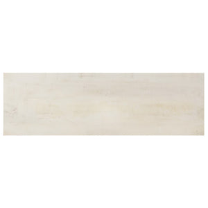 Tavolo Consolle Bianco 115x35x77 cm in Legno di Mango Grezzo