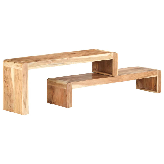 Mobili Porta TV 2 pz in Legno Massello di Acacia cod mxl 7698