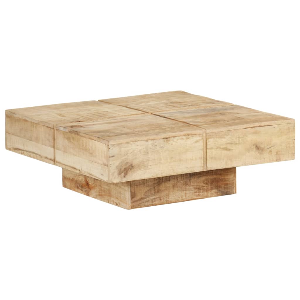 Tavolino da Caffè 80x80x28 cm in Legno Massello di Mango cod mxl 62420