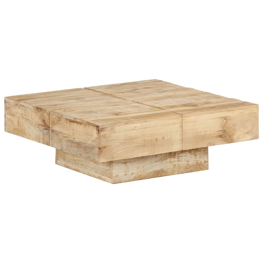 Tavolino da Caffè 80x80x28 cm in Legno Massello di Mango cod mxl 62420