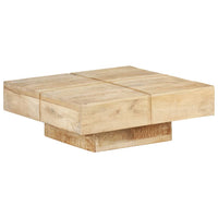 Tavolino da Caffè 80x80x28 cm in Legno Massello di Mango cod mxl 62420