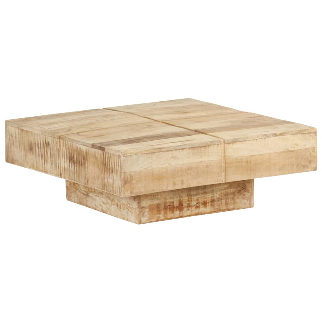 Tavolino da Caffè 80x80x28 cm in Legno Massello di Mango cod mxl 62420