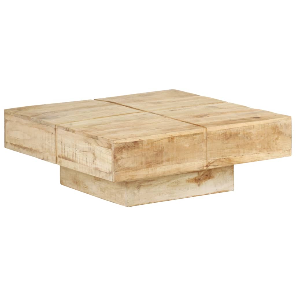 Tavolino da Caffè 80x80x28 cm in Legno Massello di Mango cod mxl 62420