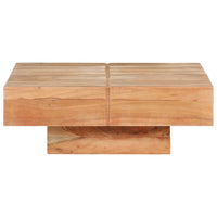 Tavolino da Caffè 80x80x28 cm in Legno Massello di Acacia 323593