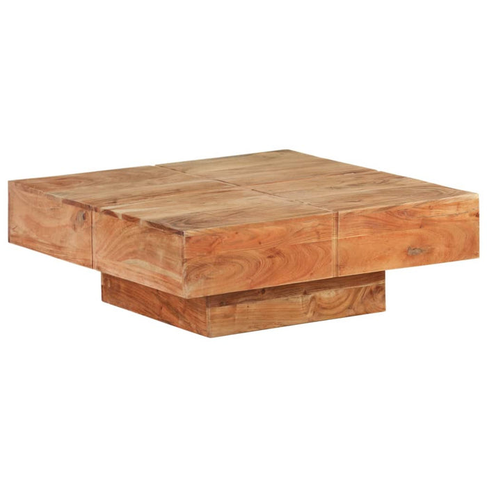 Tavolino da Caffè 80x80x28 cm in Legno Massello di Acacia 323593