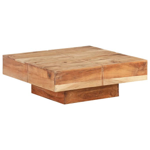 Tavolino da Caffè 80x80x28 cm in Legno Massello di Acacia 323593