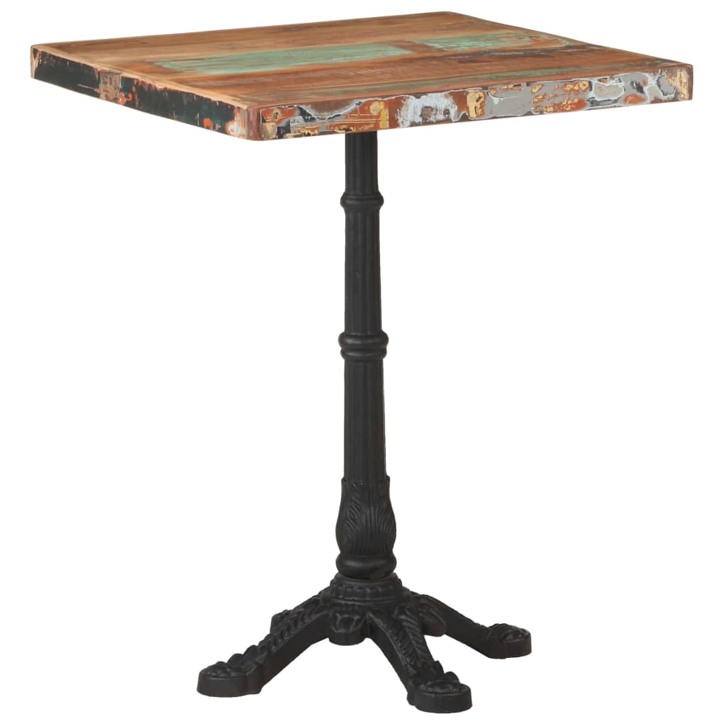 Tavolo da Bistrot 60x60x76 cm in Legno Massello di Recupero  cod mxl 78436