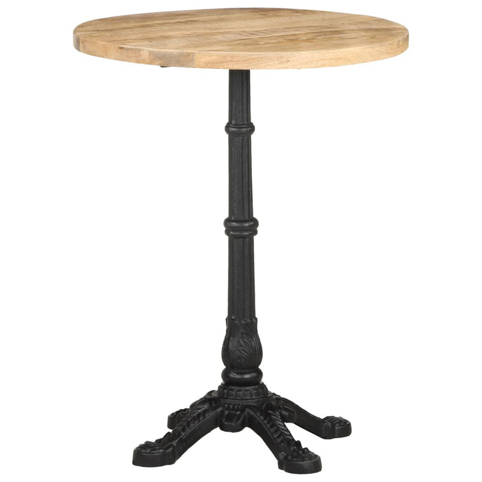 Tavolino da Bistrot Ø60x76 cm in Legno di Mango Grezzo 321087