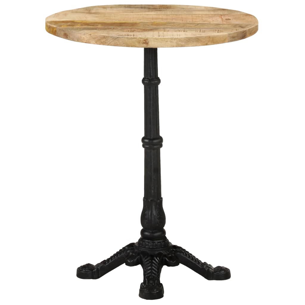 Tavolino da Bistrot Ø60x76 cm in Legno di Mango Grezzo 321087