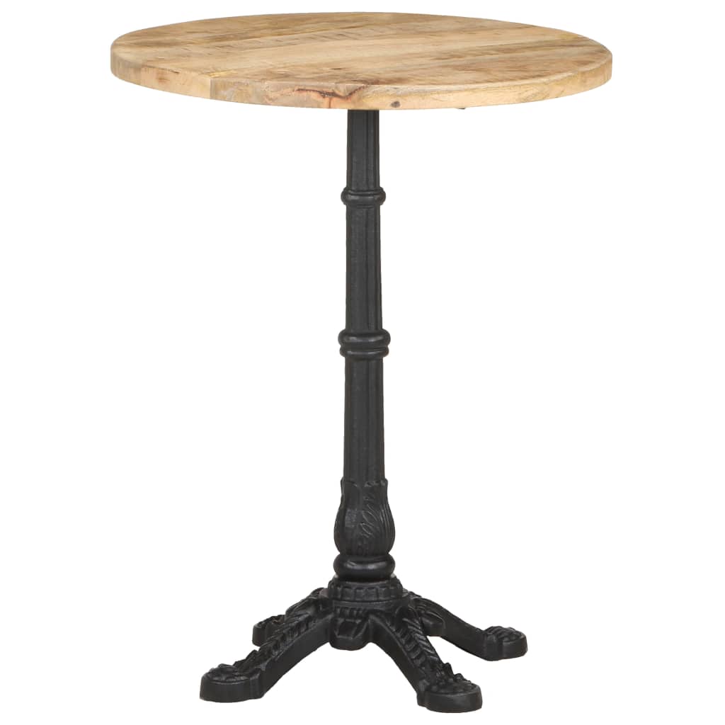 Tavolino da Bistrot Ø60x76 cm in Legno di Mango Grezzo cod mxl 58559