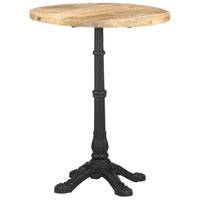 Tavolino da Bistrot Ø60x76 cm in Legno di Mango Grezzo 321087