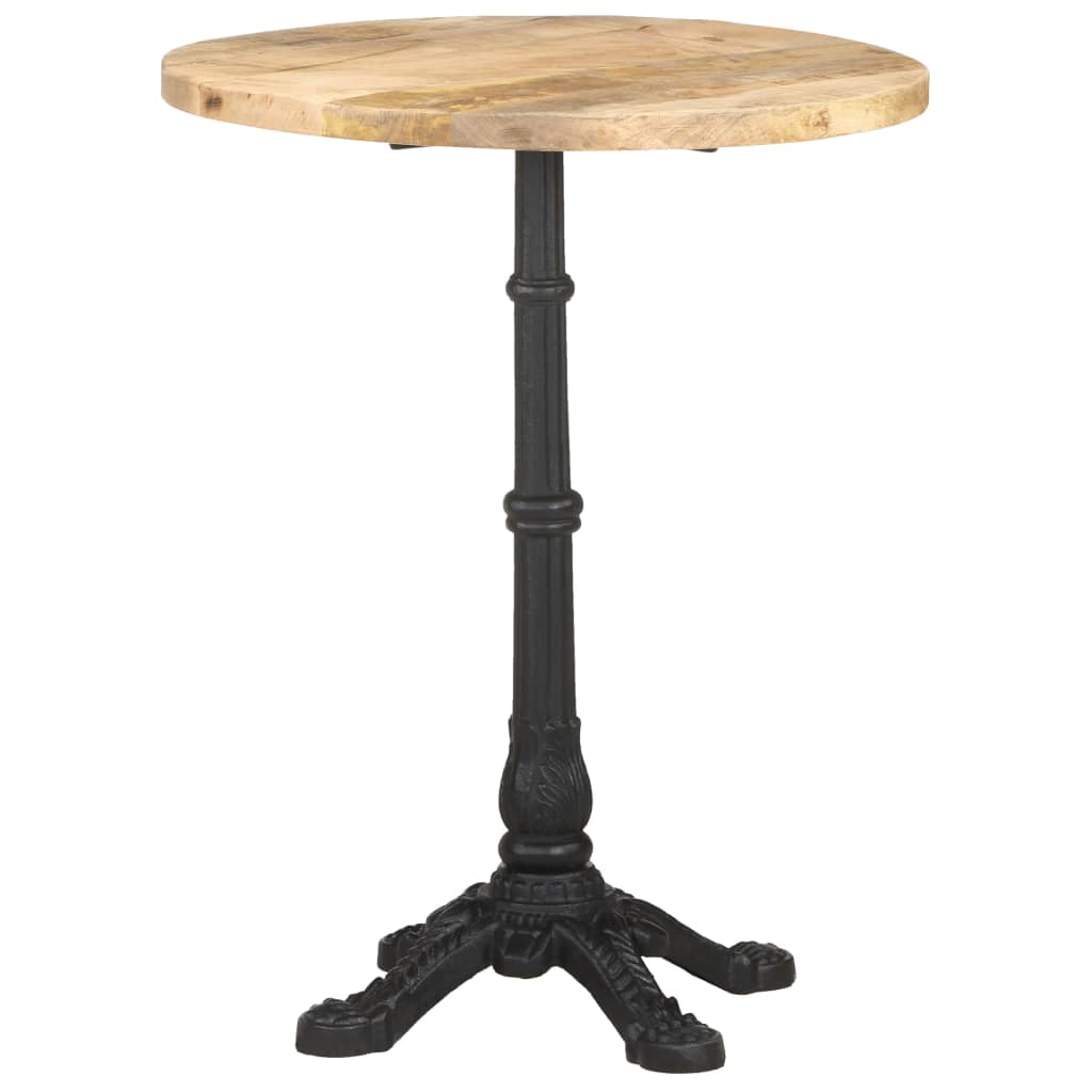 Tavolino da Bistrot Ø60x76 cm in Legno di Mango Grezzo cod mxl 58559