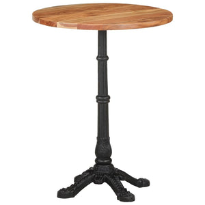 Tavolino da Bistrot Ø60x76 cm in Legno Massello di Acacia 321088