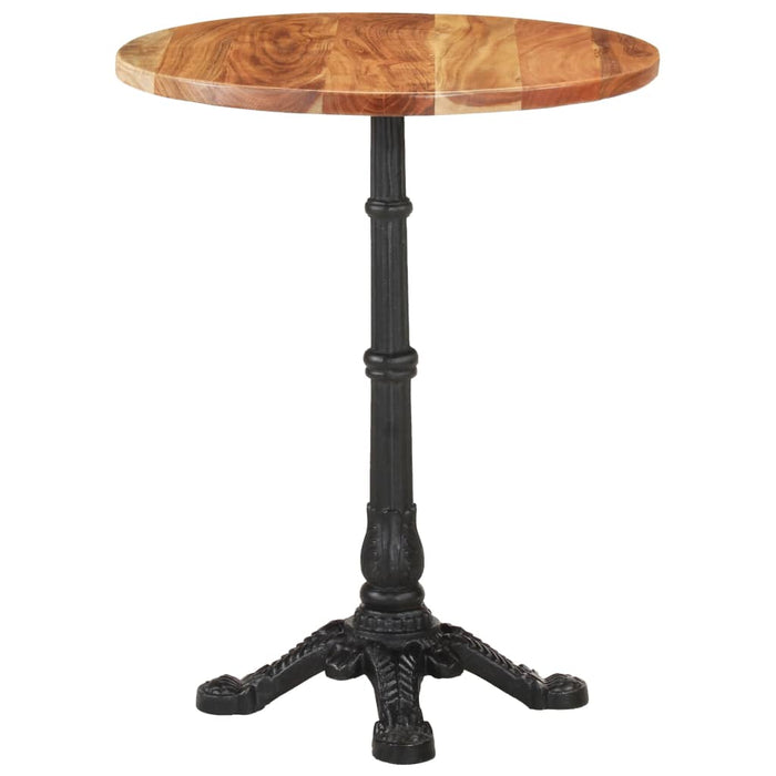 Tavolino da Bistrot Ø60x76 cm in Legno Massello di Acacia 321088