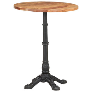 Tavolino da Bistrot Ø60x76 cm in Legno Massello di Acacia 321088