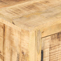 Credenza 120x30x76 cm in Legno di Mango Grezzo