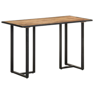 Tavolo da Pranzo 120 cm in Legno Massello di Mango Grezzo 320689