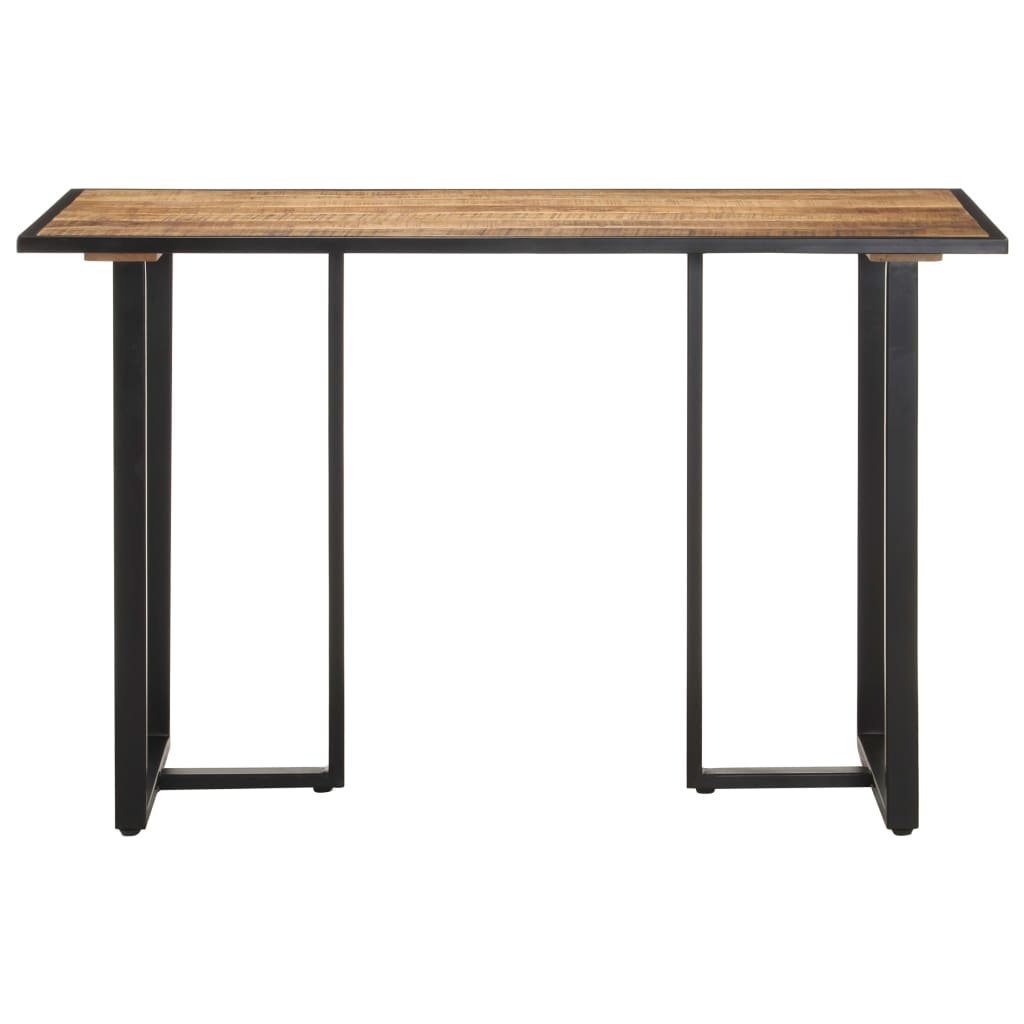 Tavolo da Pranzo 120 cm in Legno Massello di Mango Grezzo 320689