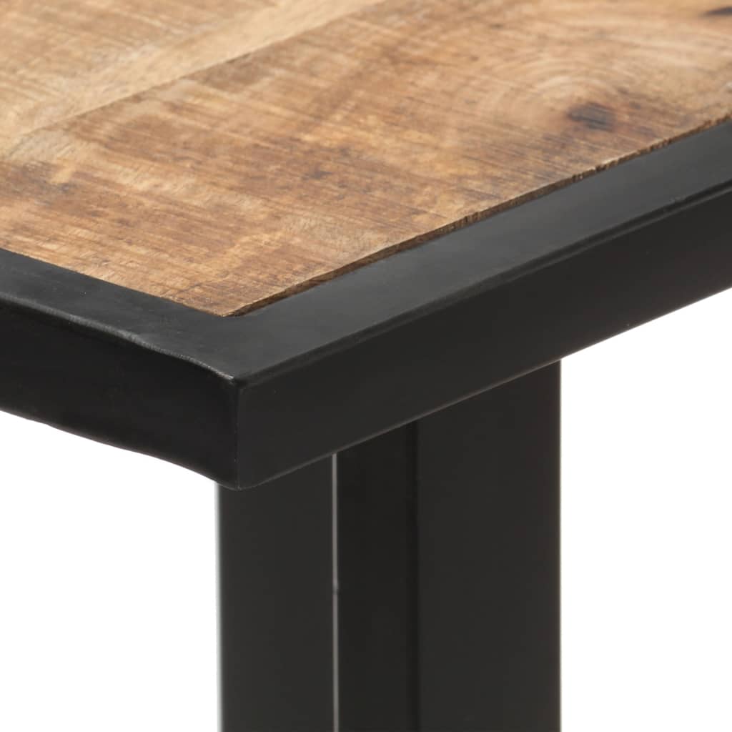 Tavolo da Pranzo 120 cm in Legno Massello di Mango Grezzo 320689