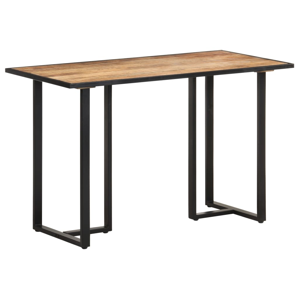 Tavolo da Pranzo 120 cm in Legno Massello di Mango Grezzo 320689