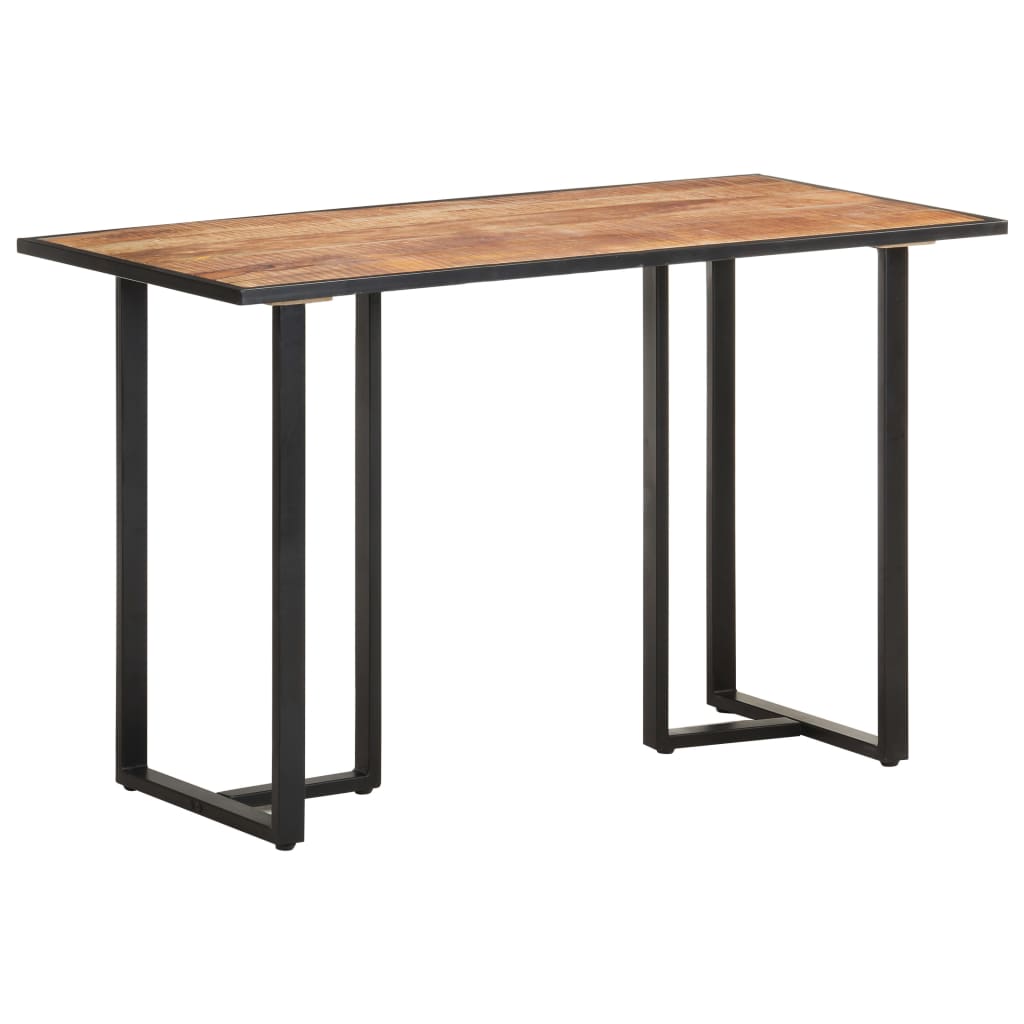 Tavolo da Pranzo 120 cm in Legno Massello di Mango Grezzo 320689