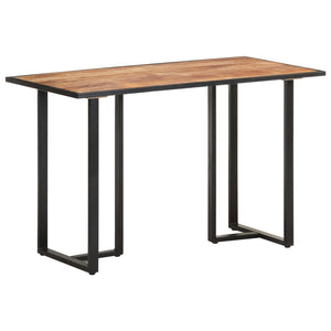 Tavolo da Pranzo 120 cm in Legno Massello di Mango Grezzo 320689