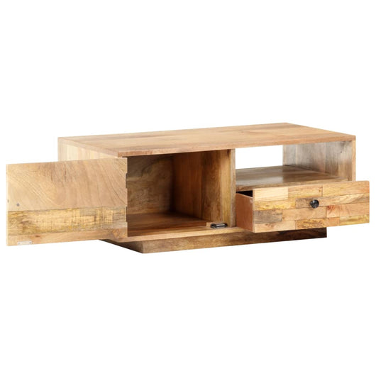 Tavolino da Caffè 90x50x35 cm in Legno Massello di Mango cod mxl 17856