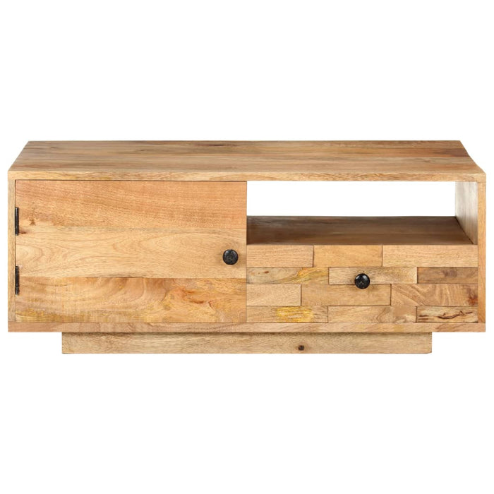 Tavolino da Caffè 90x50x35 cm in Legno Massello di Mango cod mxl 17856