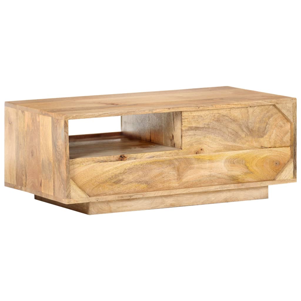 Tavolino da Caffè 90x50x35 cm in Legno Massello di Mango cod mxl 17856