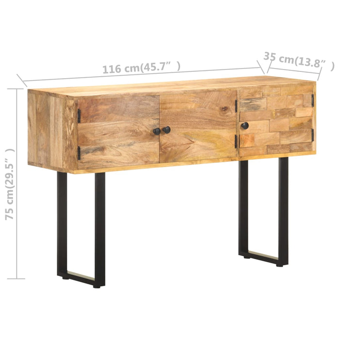 Credenza 116x35x75 cm in Legno Massello di Mango 320470