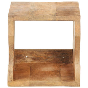 Supporto Bicicletta da Parete 35x25x25 cm in Legno Mango Grezzo