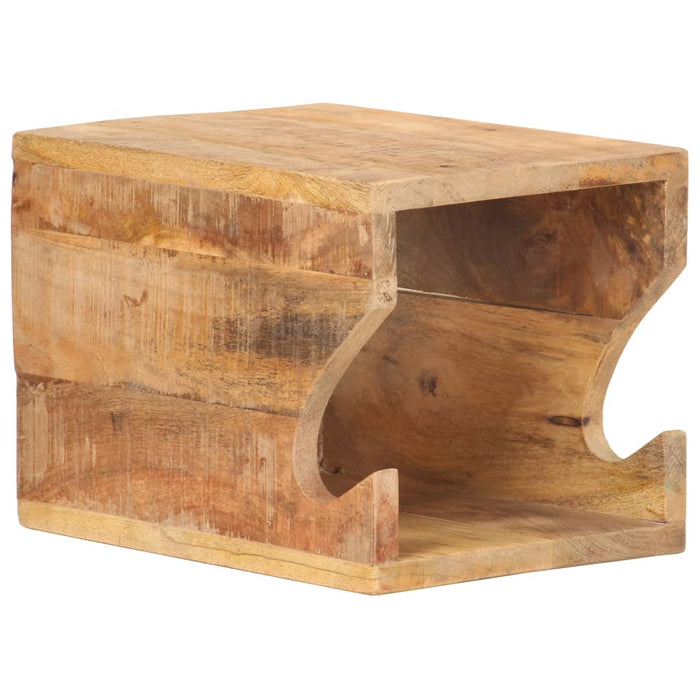 Supporto Bicicletta da Parete 35x25x25 cm in Legno Mango Grezzo 320477