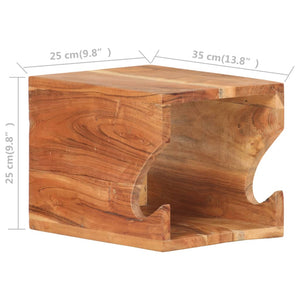 Supporto Bicicletta da Parete 35x25x25 cm in Legno di Acacia 320479