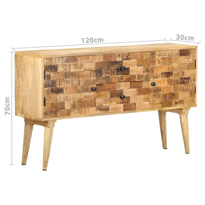 Credenza 120x30x70 cm in Legno Massello di Mango 320801