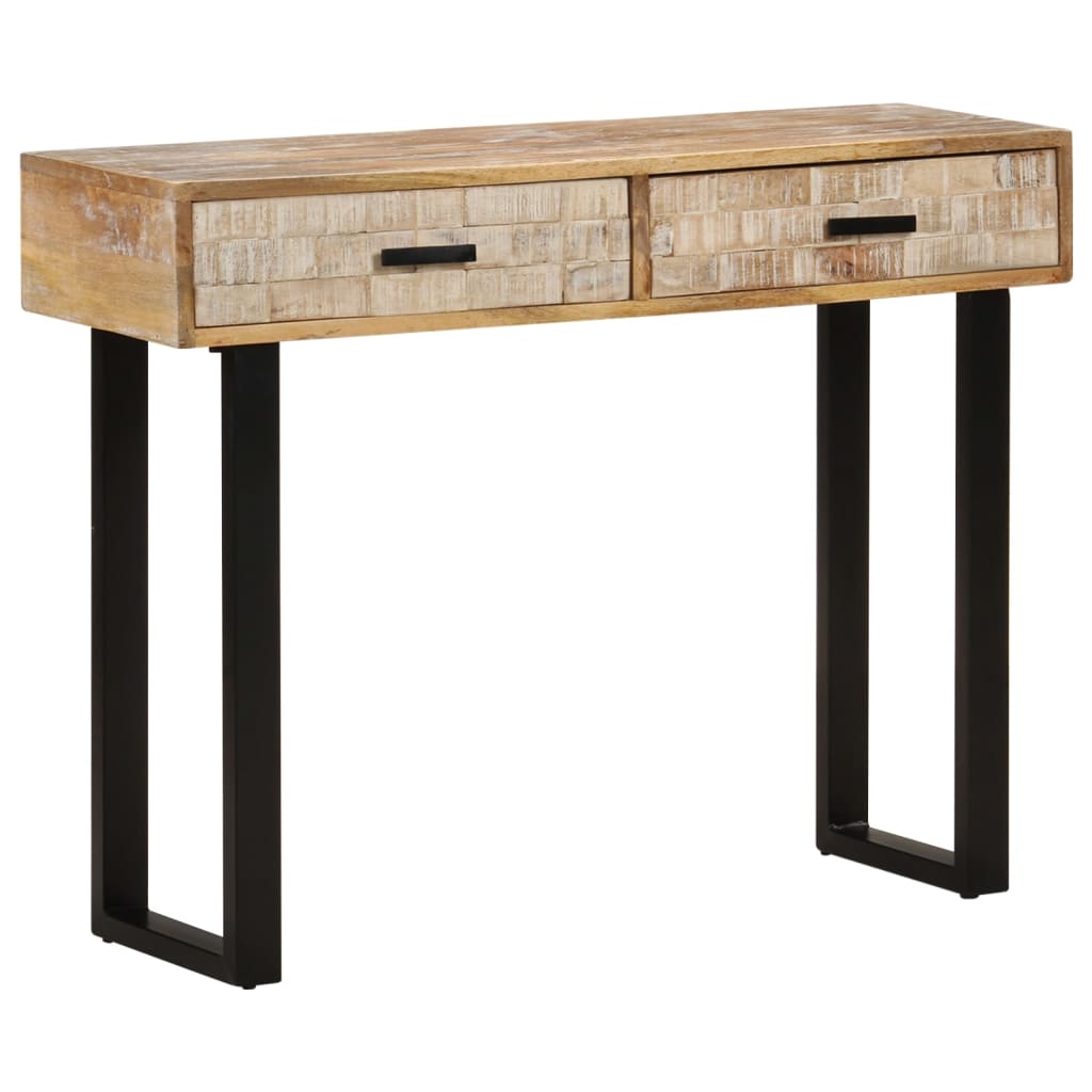 Tavolo Consolle 100x30x75 cm in Legno Massello di Mango 320823