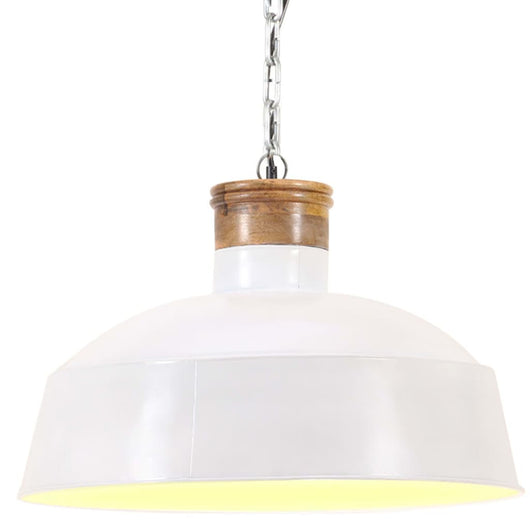 Lampada a Sospensione Industriale 58 cm Bianca E27 cod mxl 66956