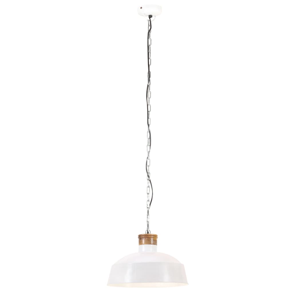 Lampada a Sospensione Industriale 42 cm Bianca E27 cod mxl 57205