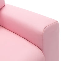 Poltrona Reclinabile per Bambini in Similpelle Rosa 324044