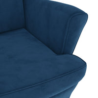 Poltrona Blu in Velluto 324058