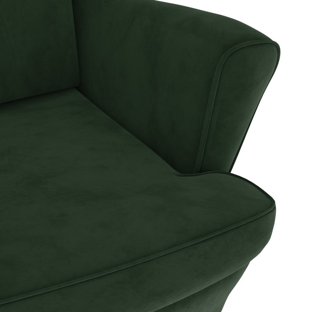 Poltrona Verde Scuro in Velluto cod mxl 41351