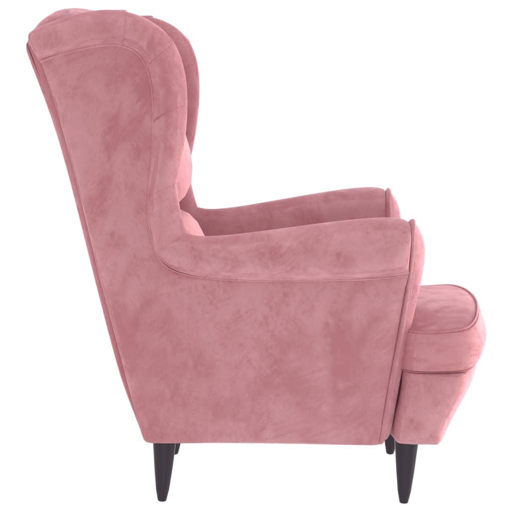 Poltrona Rosa in Velluto cod mxl 53340