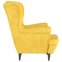 Poltrona Giallo Senape in Velluto 324066