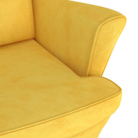 Poltrona Giallo Senape in Velluto 324066