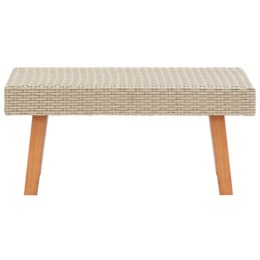 Tavolino da Giardino in Polyrattan Beige cod mxl 34435