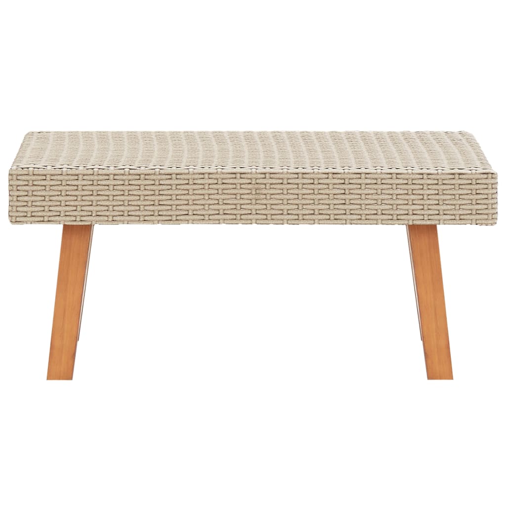 Tavolino da Giardino in Polyrattan Beige 310221