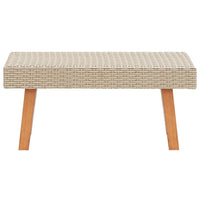 Tavolino da Giardino in Polyrattan Beige 310221