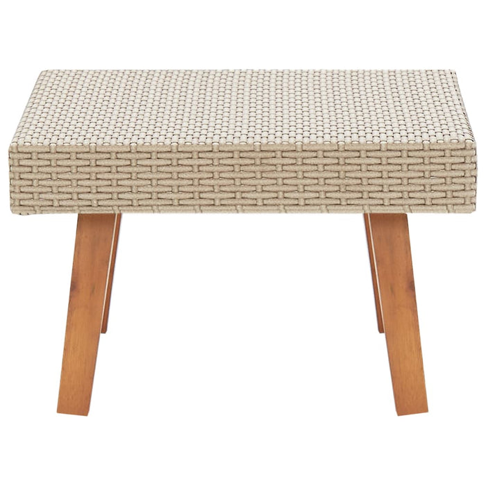 Tavolino da Giardino in Polyrattan Beige 310221