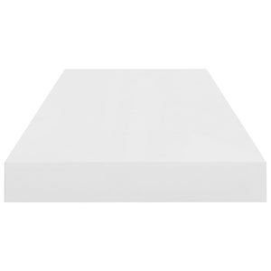 Scaffali a Parete 4 pz Bianco Lucido 60x23,5x3,8 cm in MDF 323750